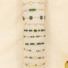 Ensemble 10 bracelets acier inoxydable nuance vert 0225604 vert