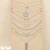 Ensemble 10 colliers acier inoxydable nuance argenté 0125587 argenté