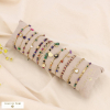 Ensemble 12 bracelets acier pierres coeur trèfle 0223552 multi