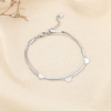 Bracelet double-chaînes cœurs acier inoxydable 0226031 argenté