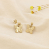 Boucles d’oreilles papillon acier inoxydable 0326137 doré