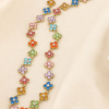 Collier acier inoxydable trèfles strass 0126148 multi