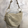 Sac porté épaule cuir véritable style daim 0926029 naturel/beige