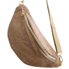 Sac banane façon velours côtelé 0923023 taupe