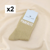 2 Paires de Chaussettes Pailletées “PARFAITE” 0626024 vert kaki