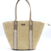 Cabas porté épaule femme Flora&Co summer city chic paille façon raphia 0926036 écru