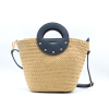 Sac à main femme Flora&Co bohème chic glamour paille façon raphia 0926037 bleu foncé