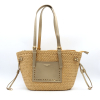 Cabas porté épaule femme Flora&Co bohème city glamour paille façon raphia 0926038 doré