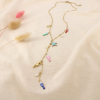 Collier forme Y marin acier inoxydable perle nacre 0126196 multi