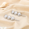 2 barrettes cheveux 3 coquillages acier inoxydable 0625038 argenté